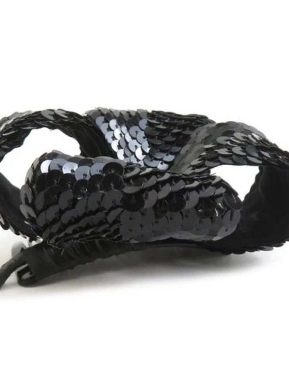 Auth CHANEL Hair Accessory Black Sequin - e61042a - Picture 3 of 8